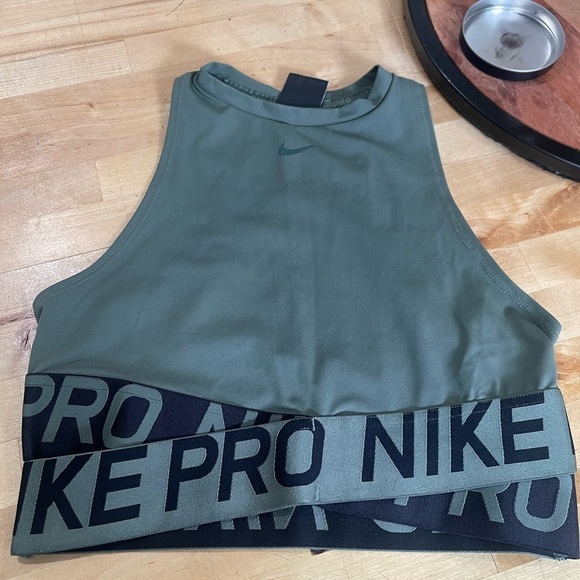 Nike Olive Green Sports Bra - Picture 3 of 9